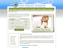 Tablet Screenshot of expat-medical-insurance.com